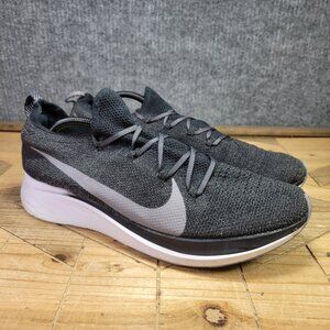 Nike Zoom Fly Mens Size 13 Flyknit 'Gunsmoke' AR4561-001 Running Shoes Sneakers
